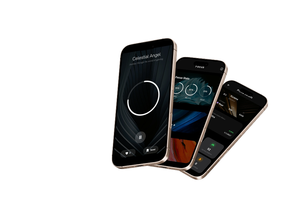 Altered Brilliance focus screens with guided focus experiences and performance prompts